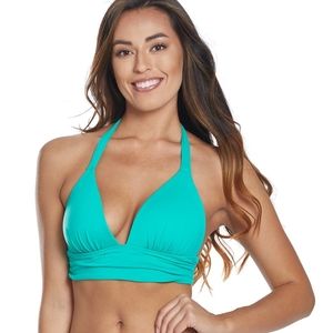 New La Blanca Sea Green Bikini Top